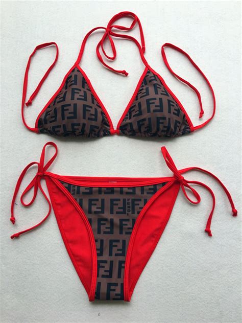 fendi bikini look alike|Fendi high waisted swimsuit.